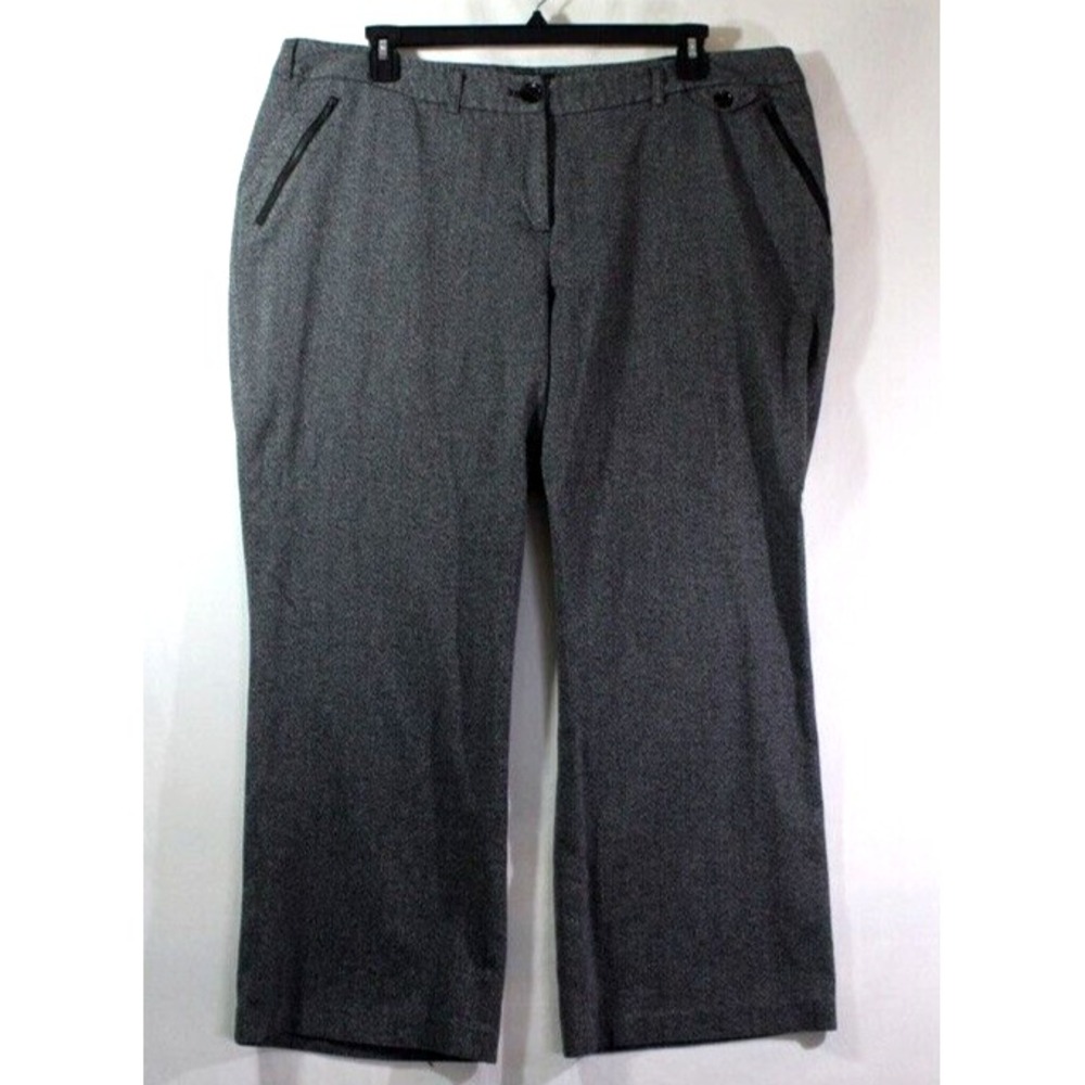 Womans Plus size 22 Average Black "Tweed inspired" dress pants by Lane Bryant